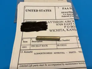 Beechcraft 60-530161 Seat Back Pin